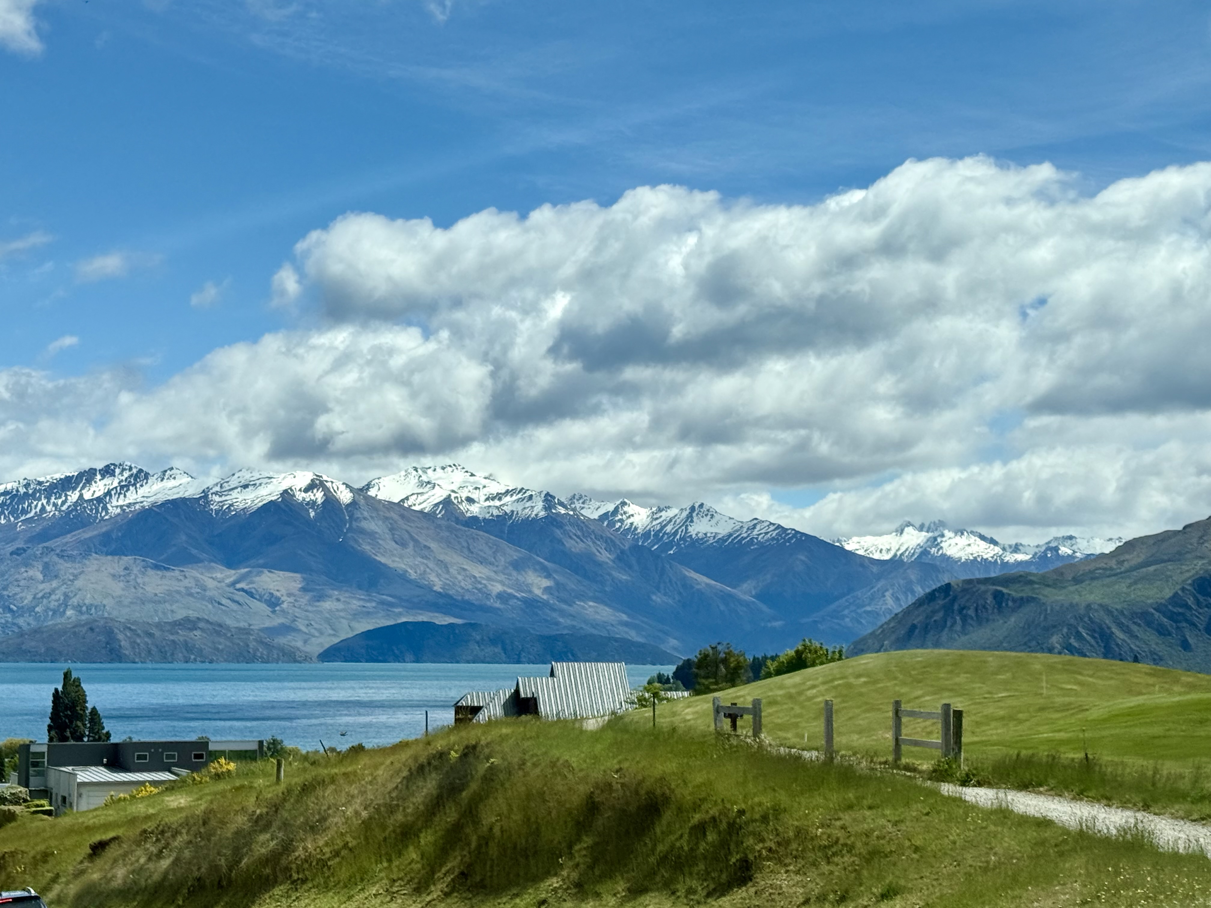 A serene lake and mountain landscape in Wanaka, New Zealand